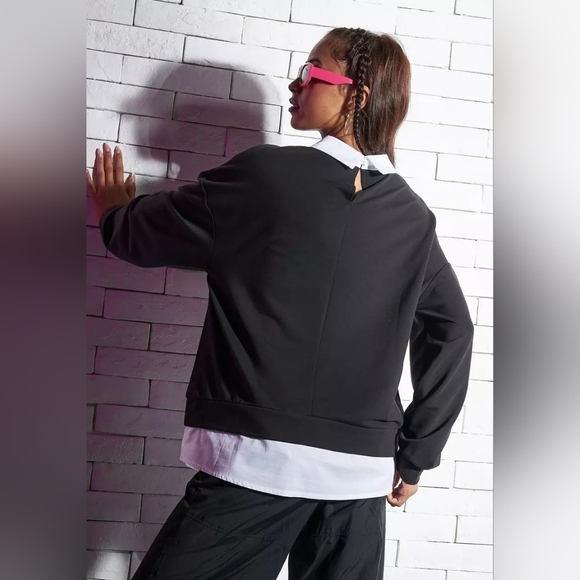 Hatsune Miku Print Sweatshirt with Collar - Picture 11 of 12